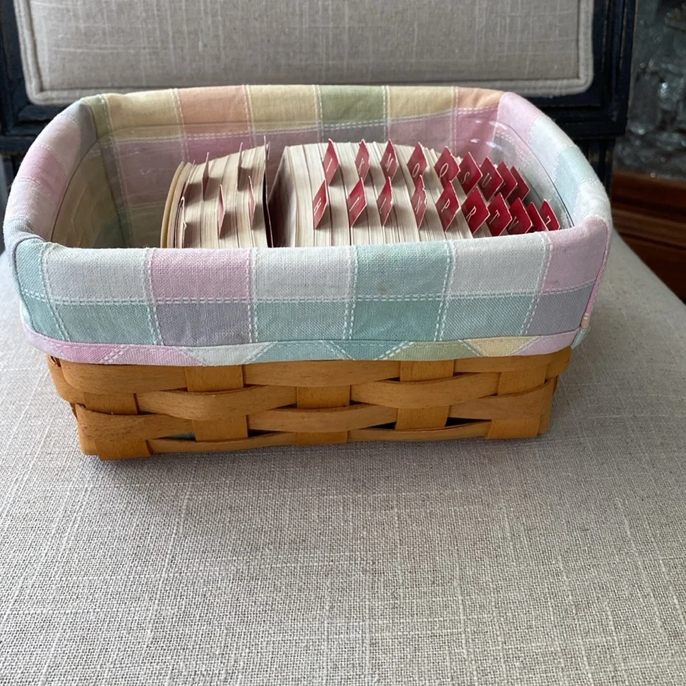 Longaberger Address Basket 1999